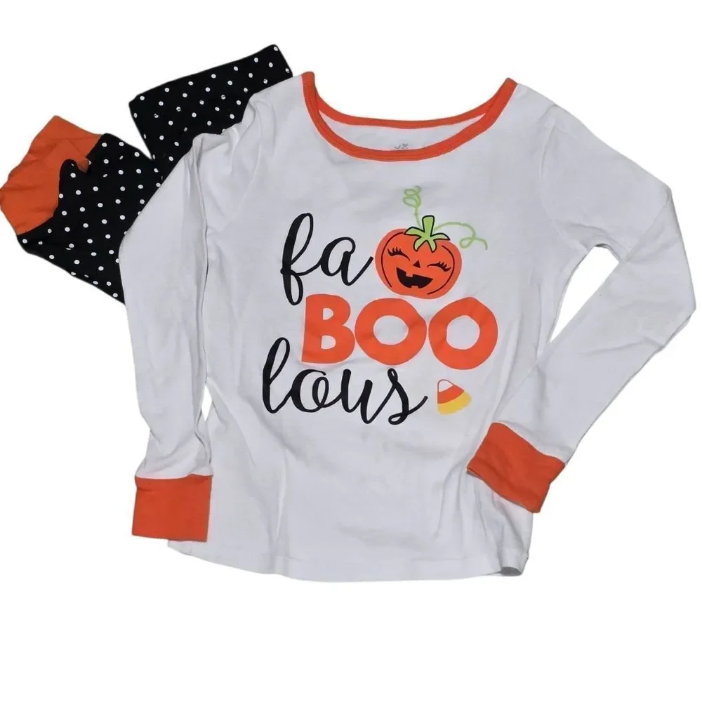 Celebrate Halloween Pajama Set with Polkadot Matching Pants